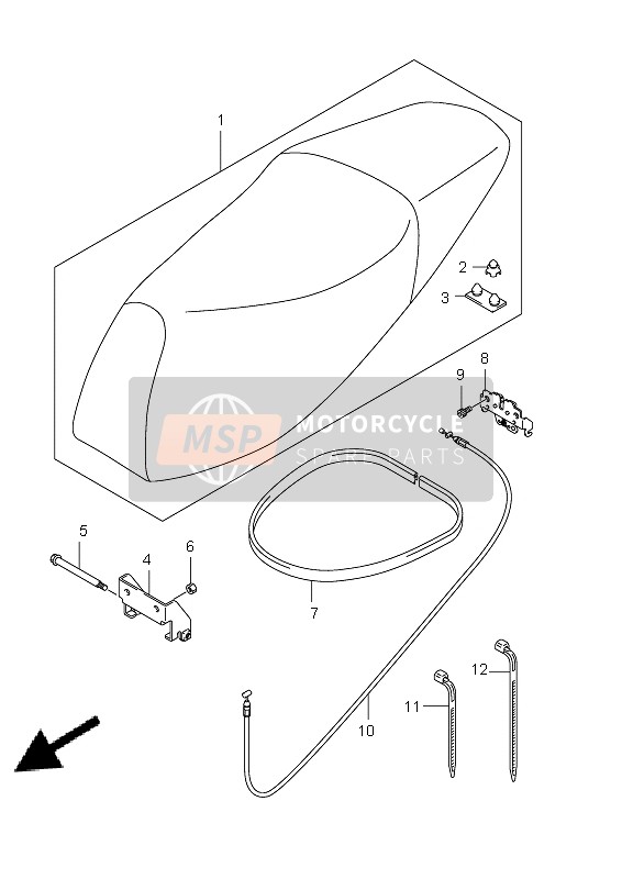 4521120H00, Molding, Seat, Suzuki, 0